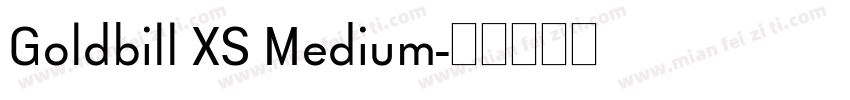 Goldbill XS Medium字体转换